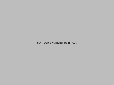 Enganches económicos para FIAT Doblo Furgon(Tipo E (XL))